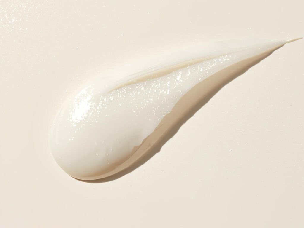 Mineral sunscreen in morning light.